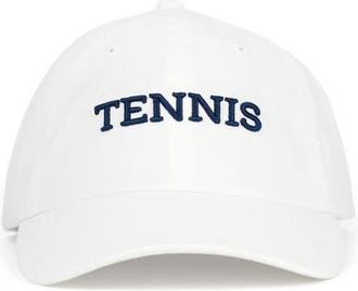 Ame & Lulu Triple Play Hat in White Navy Tennis at Nordstrom