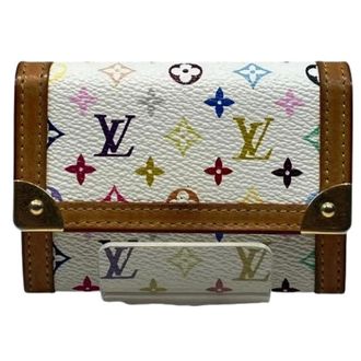 Louis Vuitton Pre-owned Wallets, female, Multicolor, Size: ONE SIZE Pre-owned Porte Monnaie Plat Monogram Multicolore Coin Case