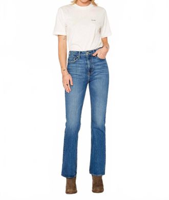 Noend Celine High Rise Boot Cut Jeans In Cripple Creek