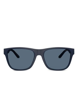 Emporio Armani Zonnebril met logoprint - Blauw