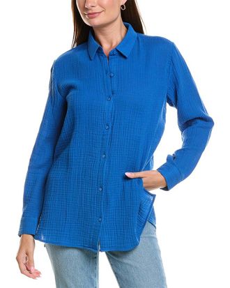 Eileen Fisher Lofty Gauze Classic Shirt