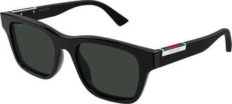 Gucci Square Full-Rim Sunglasses - Black