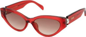 Tous Womens STOB84V550VC2 STOB84V55 55 0VC2 Sunglasses - Dark Red - One Size