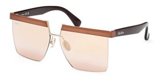 Max Mara MM0071 48G Womens Sunglasses Brown Size 60