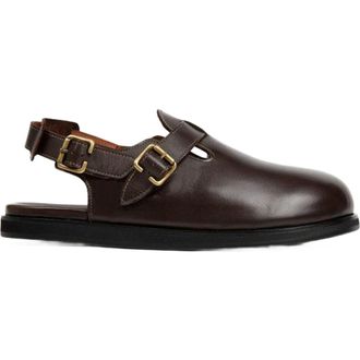 Anthony Veer Harbor Moc Sandal in Chestnut Grain Brown at Nordstrom, Size 10.5