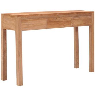vidaXL Tavolo Consolle 110x35x75 cm in Legno Massello di Teak vidaXL