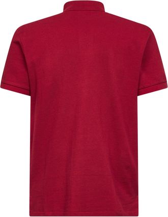 Polo Ralph Lauren Mens Heritage Red Iconic Mesh Polo Shirt Bordeaux Natural (veg) -> Cotton 100 % T-shirts And Polos