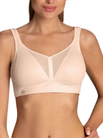 Anita Womens Active Air Control Deltapad Sports Bra - Beige Polyamide - Size 40A