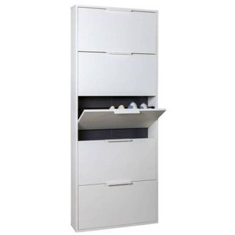 OEM Scarpiera 5 Ribalte Slim Cm. 65x15x174 H Bianco