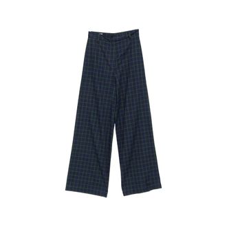 Dries Van Noten Dames, Broeken, Blauw, Maat: XS
