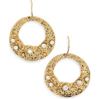 Karine Sultan Textured Open Ring Drop Earrings in Gold at Nordstrom Rack