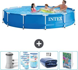 Intex Piscina Con Estructura Redonda - 366x76 Cm - 7-piezas Scb102