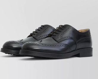 Tod's patent lace up brogues wingtip design