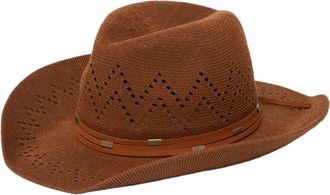 San Diego Hat Company Open Knit Cowboy Hat in Brown at Nordstrom Rack