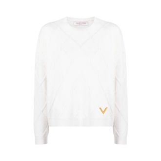 Valentino Jersey de Lana VGold - Knitwear - Mujer - Blanco - S