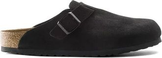 Birkenstock Boston Soft Footbed Narrow Fit - Dames - Schoenen - Zwart - Maat: 37 EU Leer