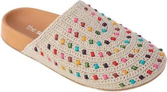 The Sak Bolinas Crochet Clog Shoe in Ecru Multi Beads at Nordstrom, Size 10