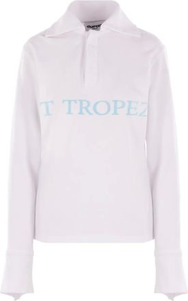 Duran Lantink Polo in piqu&eacute; di cotone - Bianco