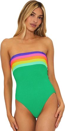 Beach Riot Jessa Swimsuits Womens Multi Colorblock One Piece Beach UPS965