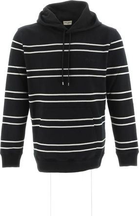 Saint Laurent Stripes Logo Hoodie - Heren - Hoodies - Veelkleurig - M - Hoodies & sweatvesten