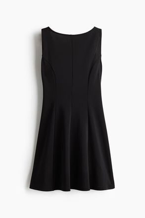H&M Low-back Jersey Dress in Black at Nordstrom, Size X-Small