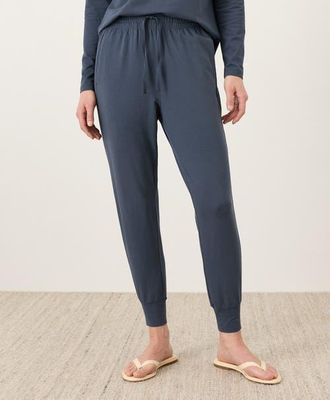 Pact Organic Cotton Luxe Essential Jogger in Steel Blue at Nordstrom, Size Xx-Large