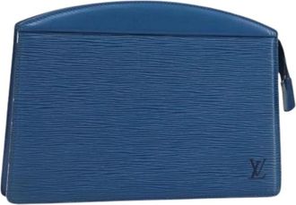 Louis Vuitton Pre-owned Clutches, female, Blue, Size: ONE SIZE Pre-owned Epi Leather Pouch