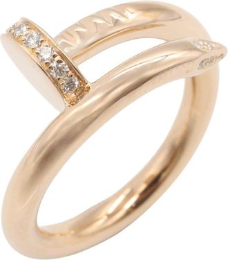 Cartier Gold Clear Pink Gold (18K) Band Ring (Pre-Owned)