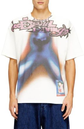 Diesel T-Boxt-V13 Oversize Graphic T-Shirt in Off/White at Nordstrom, Size Xx-Large