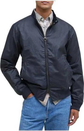 Barbour Royston Wax Jacket - Heren - Bomber jackets - Blauw - S - Katoen - Jassen