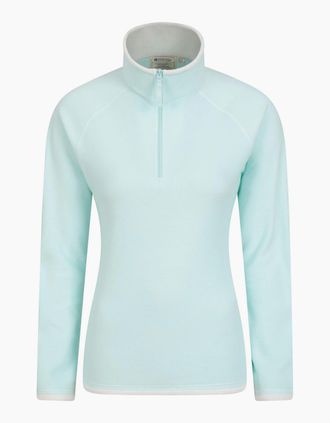 Mountain Warehouse Womens Mountain Warehouse Womens/Ladies Montana Half Zip Fleece Top - Green - Size: 24