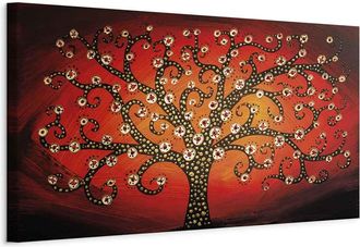 Artgeist Cuadro - &Aacute;rbol De Fuego (1 Parte) Estrecho