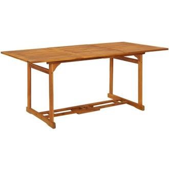 vidaXL Mesa de comedor para jardín 180x90x75 cm acacia madera