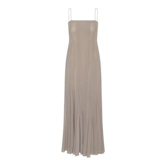 Rotate Chiffon Band Maxi Jurk - Dames - Maxi kleedjes - Grijs - M - Chiffon - Kleedjes