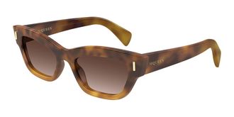 Alexander McQueen AM0548S 002 Womens Sunglasses Tortoiseshell Size 52 - Free RX Lenses - Free RX Lenses