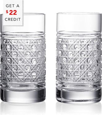 Waterford Set Of 2 Opulence Highballs With $22 Credit