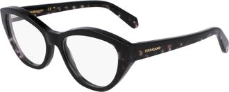 Ferragamo Demo Butterfly Ladies Eyeglasses SF3011 004 53