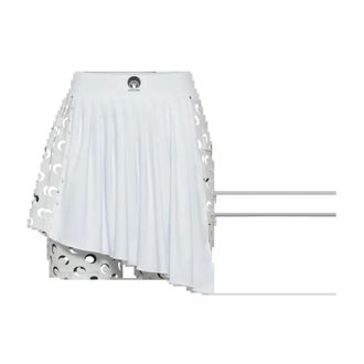 Marine Serre Short Skirts, female, White, Size: XS Athleisure Tennis Mini Skirt