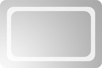 vidaXL Espejo De Ba&ntilde;o Led Transparente 60 X 40 Cm Vidrio Templado Vidaxl