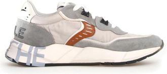 Voile Blanche Grijze Sneakers met Opvallend Design - Heren - Sneakers - Veelkleurig - 45 EU - Su&egrave;de - Schoenen