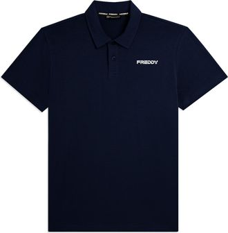 Freddy Polo in heavy jersey stretch con logo