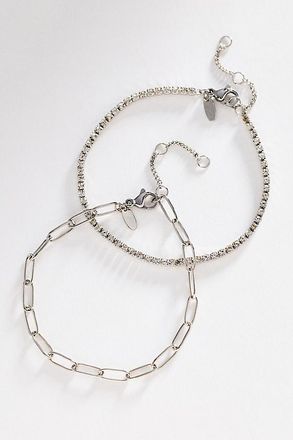 Anthropologie Water-Resistant Tennis Bracelets, Set of 2