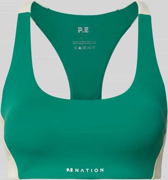 P.E Nation Slim Fit Sport BH mit Logo-Detail in Gruen, Gr&ouml;&szlig;e XL