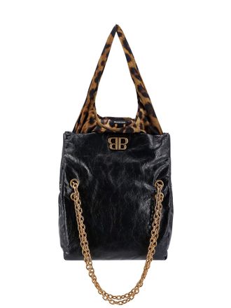 Balenciaga Changeable Leather Shoulder Bag With Animalier Insert-Donna