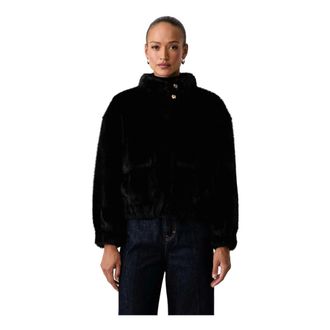 Liu Jo Giacca corta in ecopelliccia - - Jackets - Donna - Nero - XS