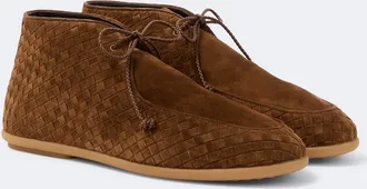 Bottega Veneta Intrecciato suede desert boots
