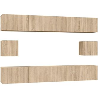 vidaXL Vidaxl - Set De Muebles Para Tv 6 Pzas Madera Contrachapada Roble Sonoma