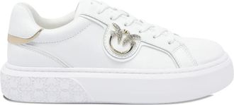 Pinko Sneakers met plateauzool en logo - Wit