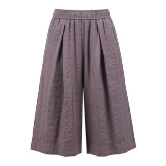 8pm Wide Trousers, female, Brown, Size: XS Bermuda Perugia-A