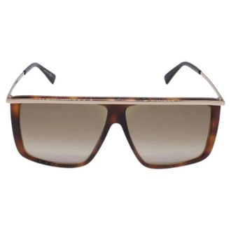 Givenchy Pre-owned Accessories, female, Brown, Size: ONE SIZE Pre-owned Havana Flat Top Sunglasses